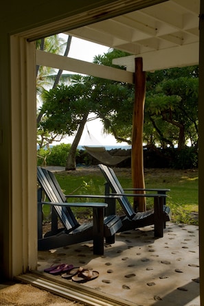 Lounge comfortably on the lanai or in the hammock