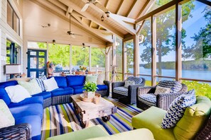 Large Screen Porch with Beautiful relaxing Lake view