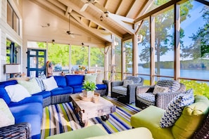 Large Screen Porch with Beautiful relaxing Lake view