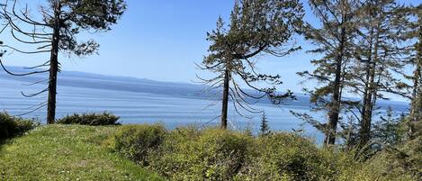 Look across the Strait of Juan de Fuca to the San Juan Islands & Victoria B.C.