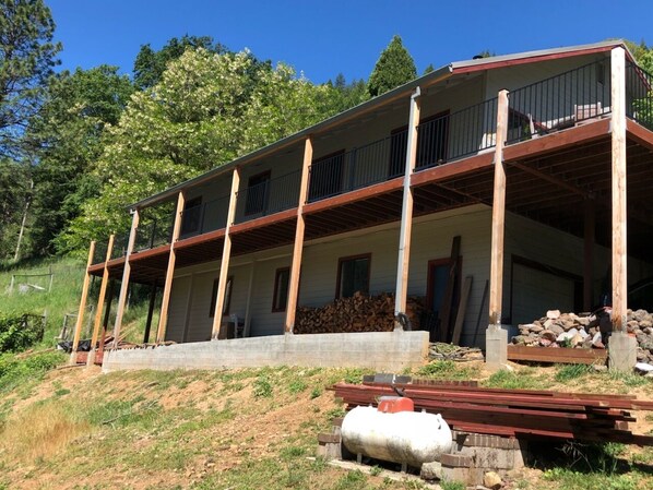 Wrap around deck