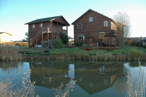 View of the house across the canal