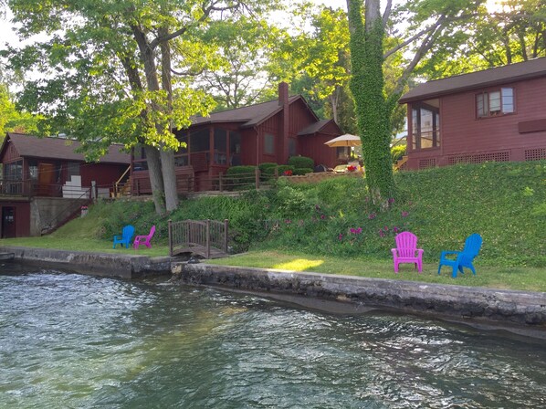 3 cottages from shared dock