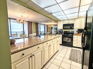 Updated Kitchen with Beach Views