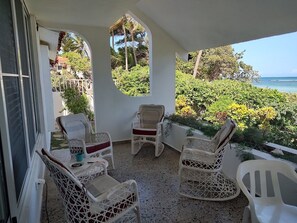 Our porch and ocean view