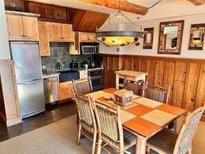 Kitchen with all the essentials in the 3 bedroom unit.