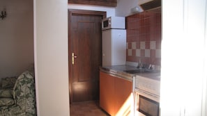 Kitchenette and Bathroom's Door