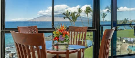 Indoor dining with a view!