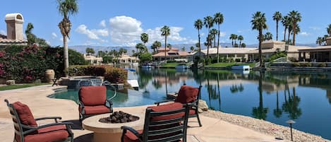 California desert living at its best: infinity pool and lake views