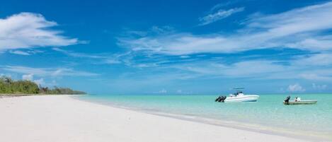 4 miles of secluded white sand beach