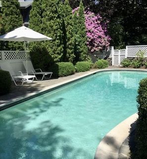 Forty foot heated swimming pool