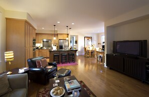 Family Room with Open Kitchen Floorplan for easy entertaining