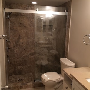 MBR bath - new walk in shower installed Oct 2015