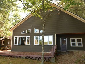 Front (lake facing) side of house