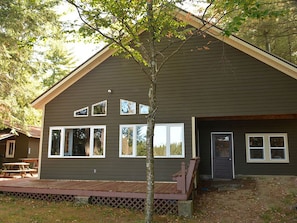 Front (lake facing) side of house