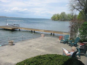 Sit back & relax and enjoy the 180 degree open views of the lake