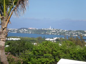 View from front lawn of Harbour Ocean View Studio Suite