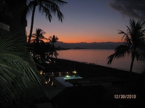 Balcony sunrise view