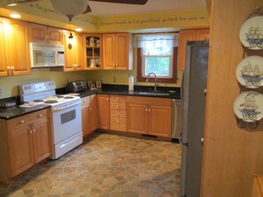 New kitchen counters and floor view 2