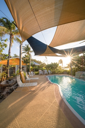 Steps to the pool