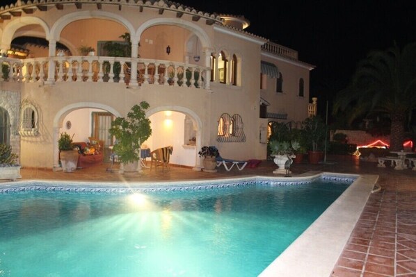 pool by night