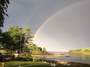 Rainbow over York Harbor.