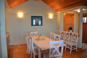 Dining table.   Chairs for 10.   