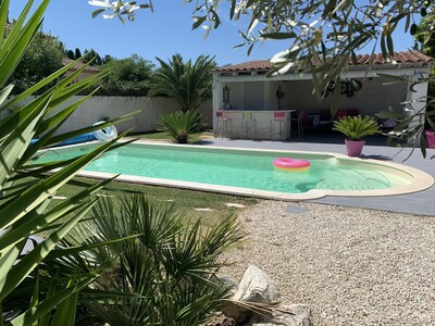 Haus mit Garten und Schwimmbad im Herzen der Alpilles in Mouriès