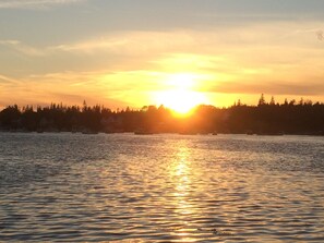 Sunset Over Bass Harbor View From the House