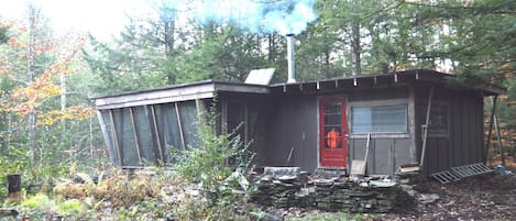 The cabin in October