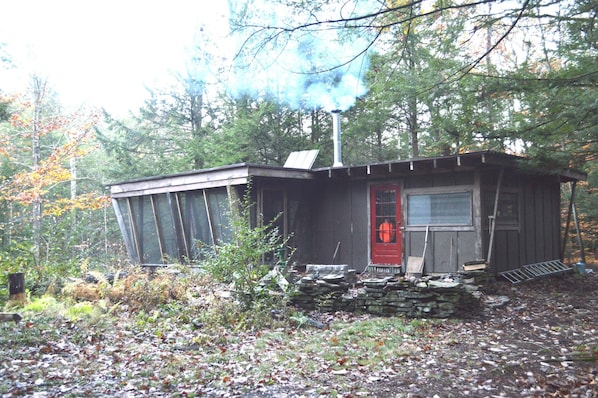 The cabin in October