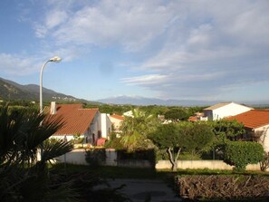 view westwards across Albere foothills from front of house