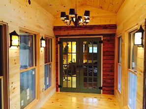 Interior connector- looking into small cabin
