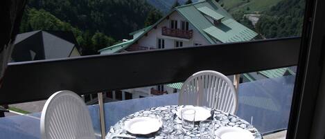 Vue de l'extérieur sur le balcon