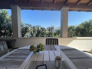 Peaceful verandah facing the bay.