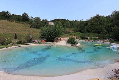 Casa de campo de Alleluja con piscina, baño turco, jacuzzi GRATIS, restaurante