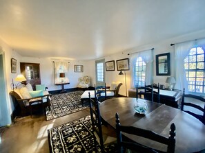 living room and kitchen