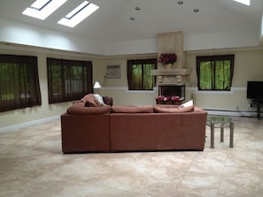 Spacious and sunny Living room with lot's of natural light!