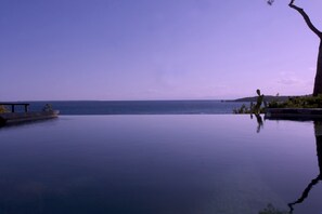 Infinity pool at sunset