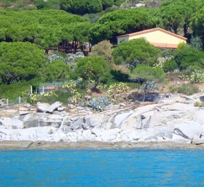 The Villa seen from the sea (50 mt from the sea!)