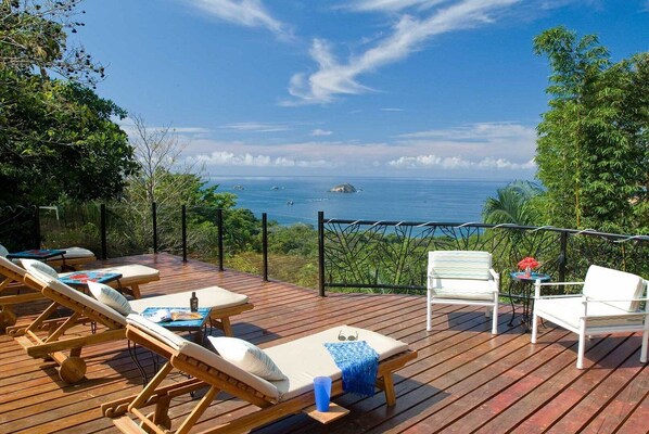 A lovely view overlooking the Pacific Ocean