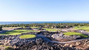 SWEEPING VIEWS OF 4TH HOLE TEE &  3RD HOLE OF THE PRIVATE KE'OLU GOLF COURSE