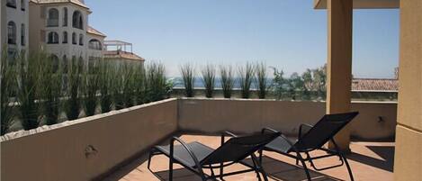 Sea views over the marina in Estepona