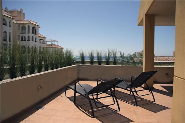 Sea views over the marina in Estepona