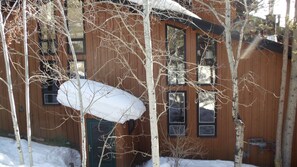 Natural light floods the town home in any season