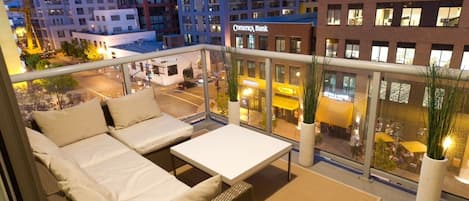 Balcony with City Views