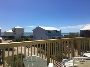 View from upper deck off the Gulf bedroom