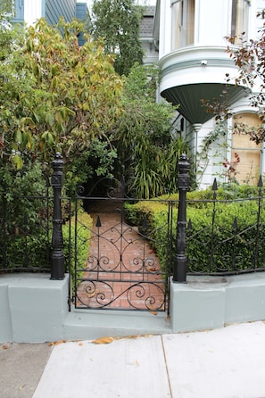 Walk through these gates to your own front door.