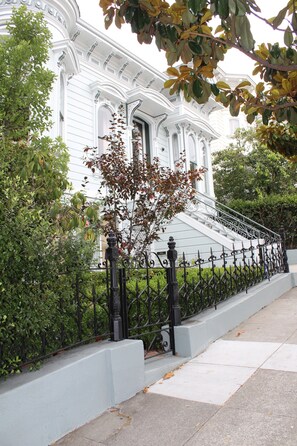 Our home and the gate to your garden apartment!