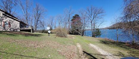 This home is a short walk to the water.